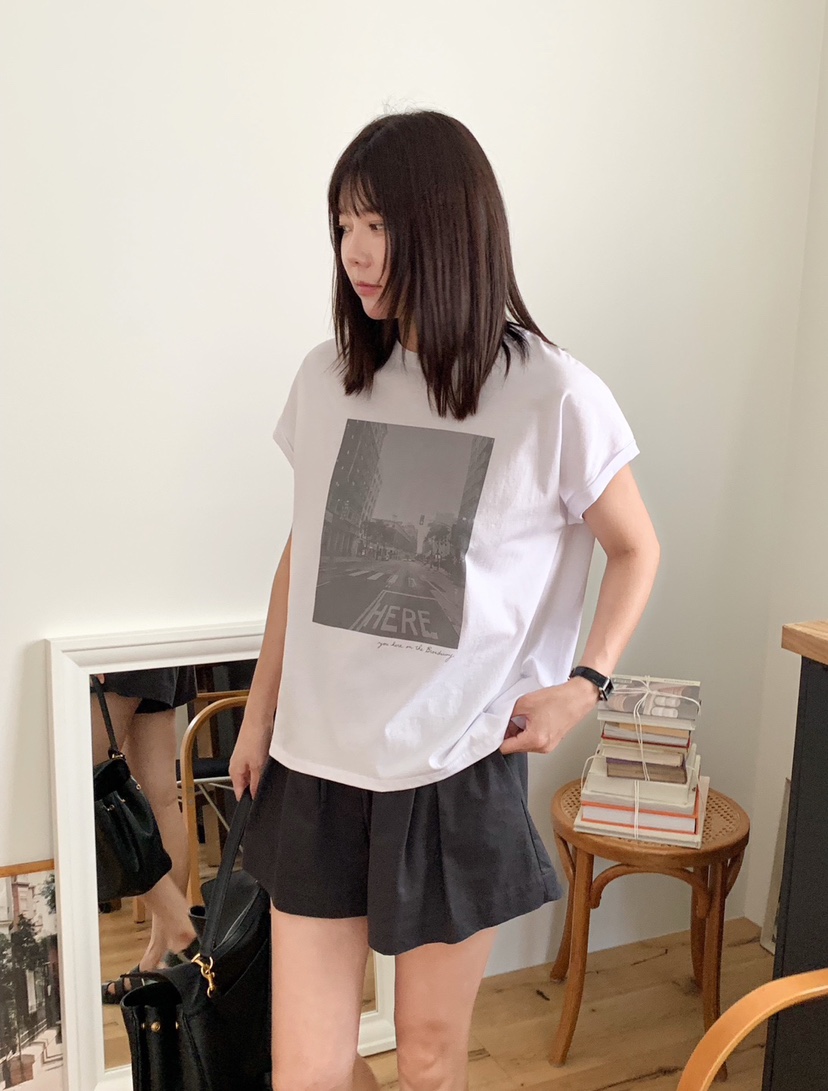 COURGETTE韓國代購㊣女士新款時尚休閑25春夏人氣推薦職業T恤COURGETTET恤