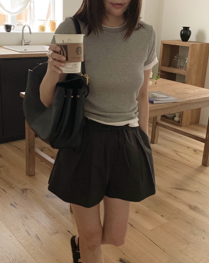 COURGETTE東大門㊣直郵女士新款25春夏人氣時尚推薦休閑T恤COURGETTET恤