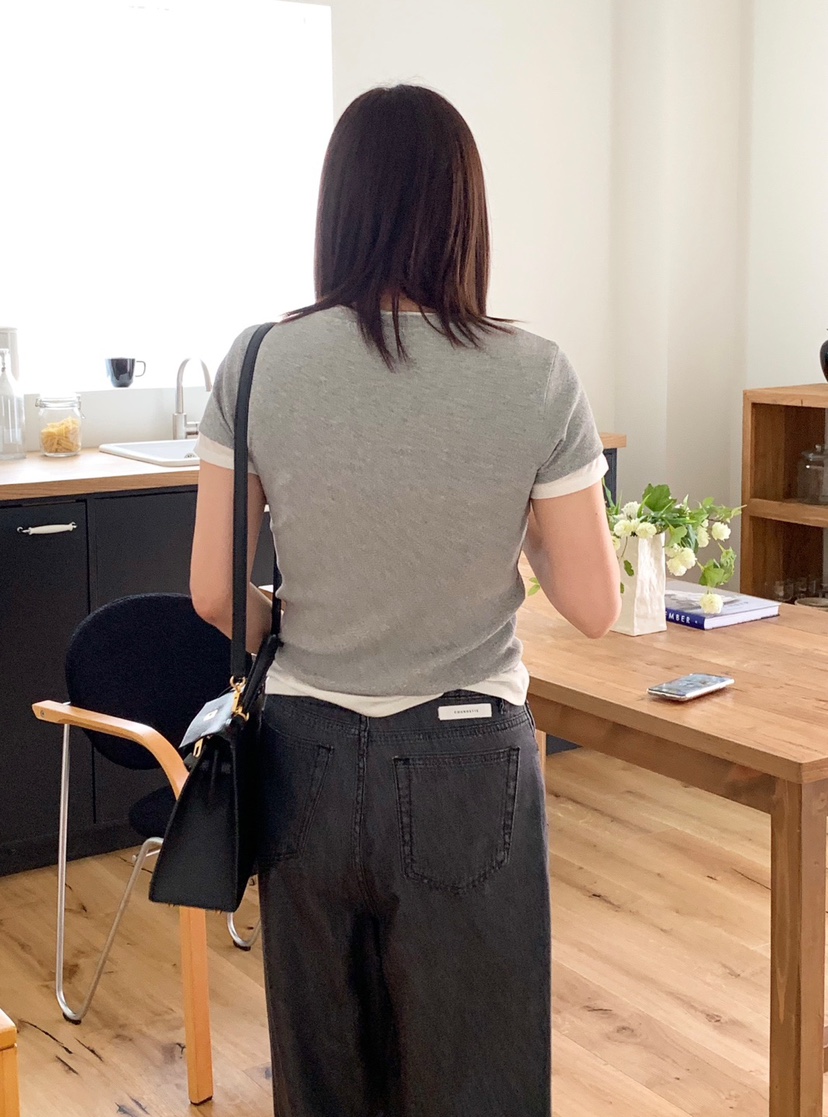 COURGETTE東大門㊣直郵女士新款25春夏人氣時尚推薦休閑T恤COURGETTET恤