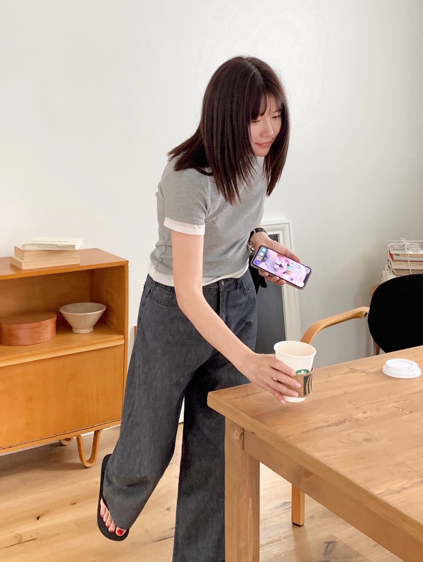COURGETTE東大門㊣直郵女士新款25春夏人氣時尚推薦休閑T恤COURGETTET恤