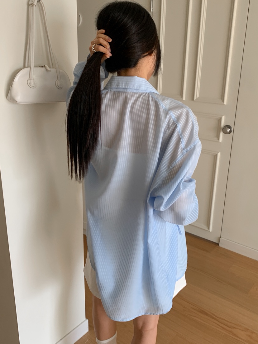 GOYOU東大門㊣實拍女士新品職業真品休閑25春夏時尚襯衫蕾絲衫de goyou襯衫/蕾絲衫