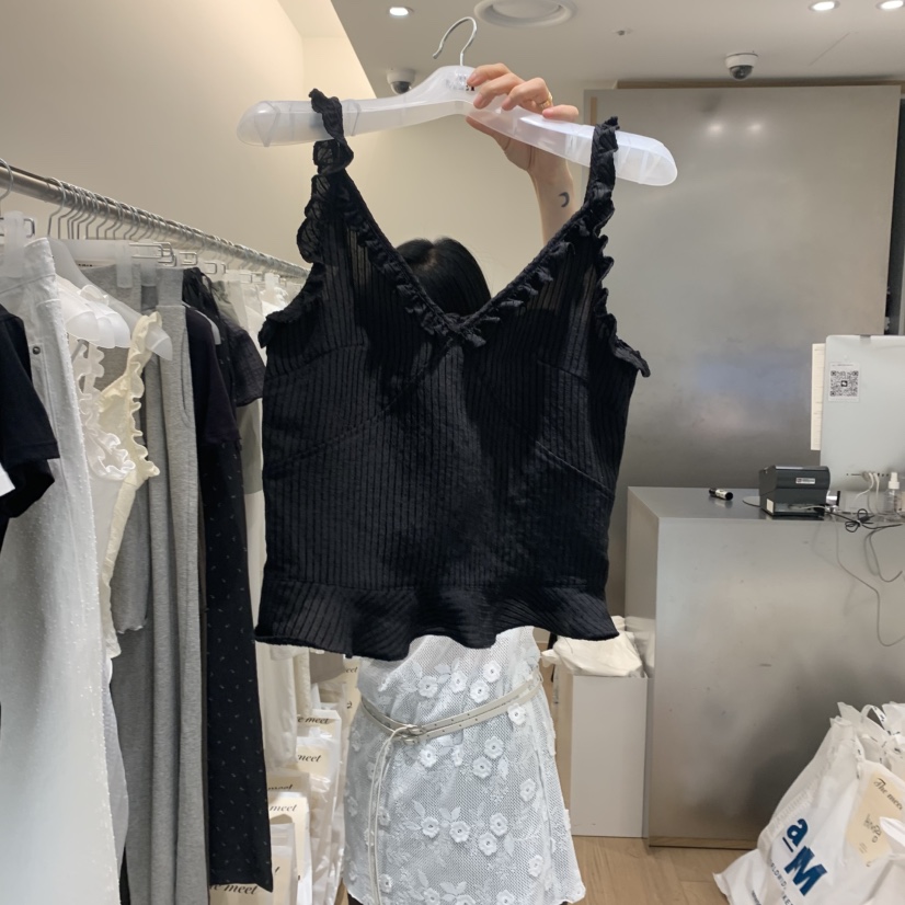 MEET ME韓國代購㊣女士新款人氣職業推薦熱賣時尚吊帶背心MEET ME吊帶/背心圖色2