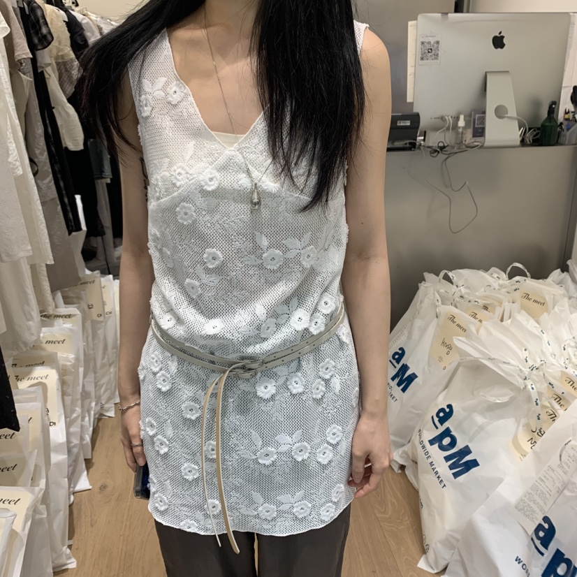 MEET ME東大門㊣實拍女士新品真品推薦時尚連衣裙不含腰帶MEET ME連衣裙