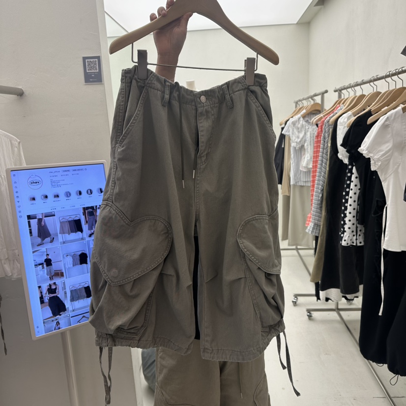 CHAV東大門㊣代購女士新品推薦25春夏職業人氣時尚短褲工裝CHAV短褲圖色3