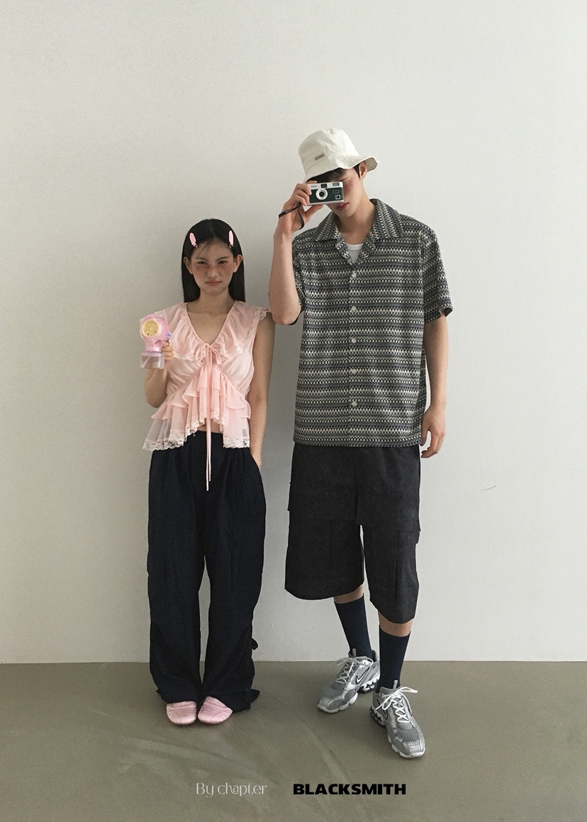 BY CHAPTER韓國代購㊣女士新品真品人氣熱賣25春夏襯衫蕾絲衫Chapter襯衫/蕾絲衫