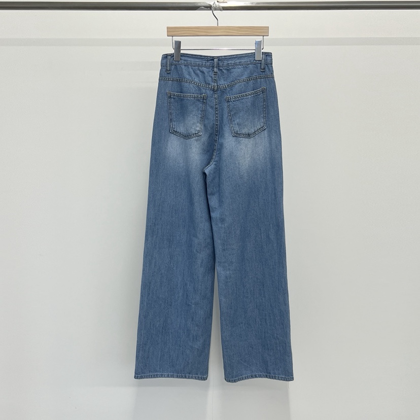 140 AVENUE東大門㊣實拍女士新品25春夏推薦人氣牛仔褲亞麻140 AVENUE牛仔褲
