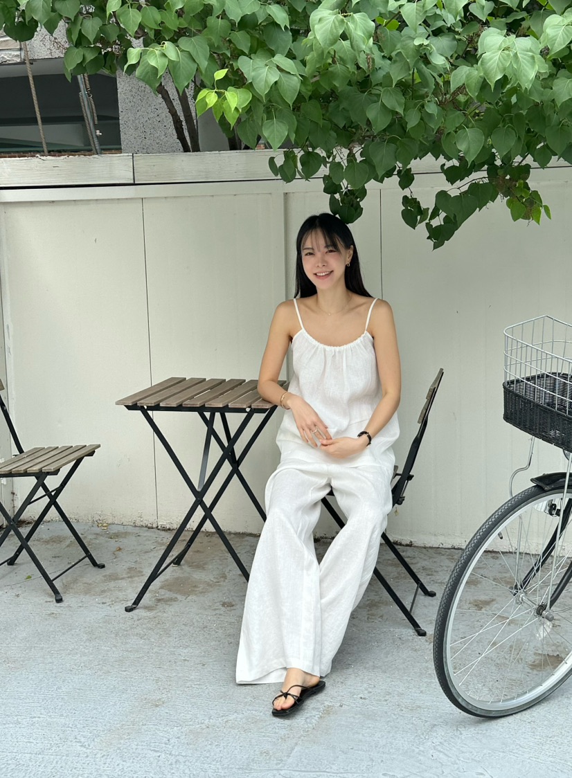 LE VASE韓國代購㊣女裝新品熱賣休閑真品25春夏時尚吊帶背心LE VASE吊帶/背心