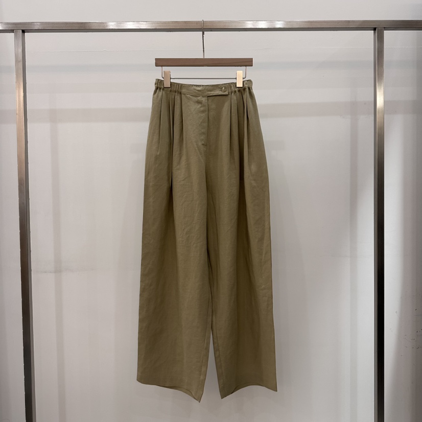 THE EYL東大門㊣代購女士新品25春夏真品休閑人氣褲子亞麻布THE EYL褲子圖色2