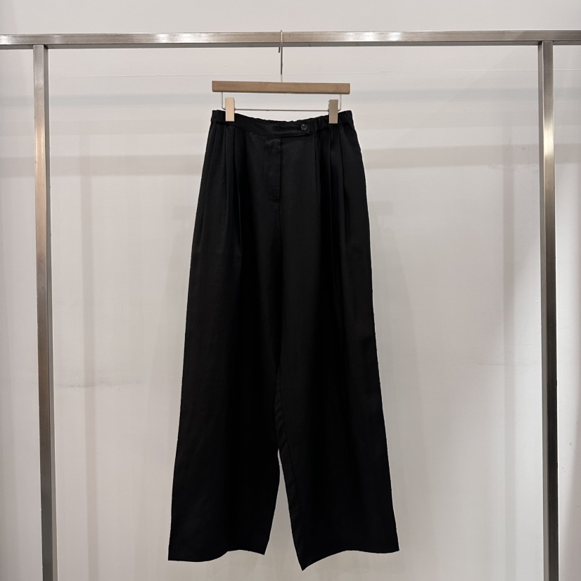 THE EYL東大門㊣代購女士新品25春夏真品休閑人氣褲子亞麻布THE EYL褲子圖色3