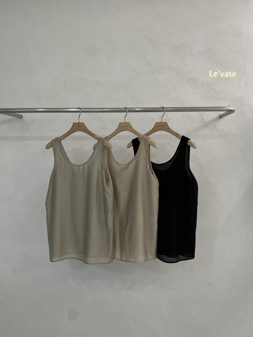 LE VASE東大門㊣直郵女裝新品25春夏人氣職業真品吊帶背心LE VASE吊帶/背心