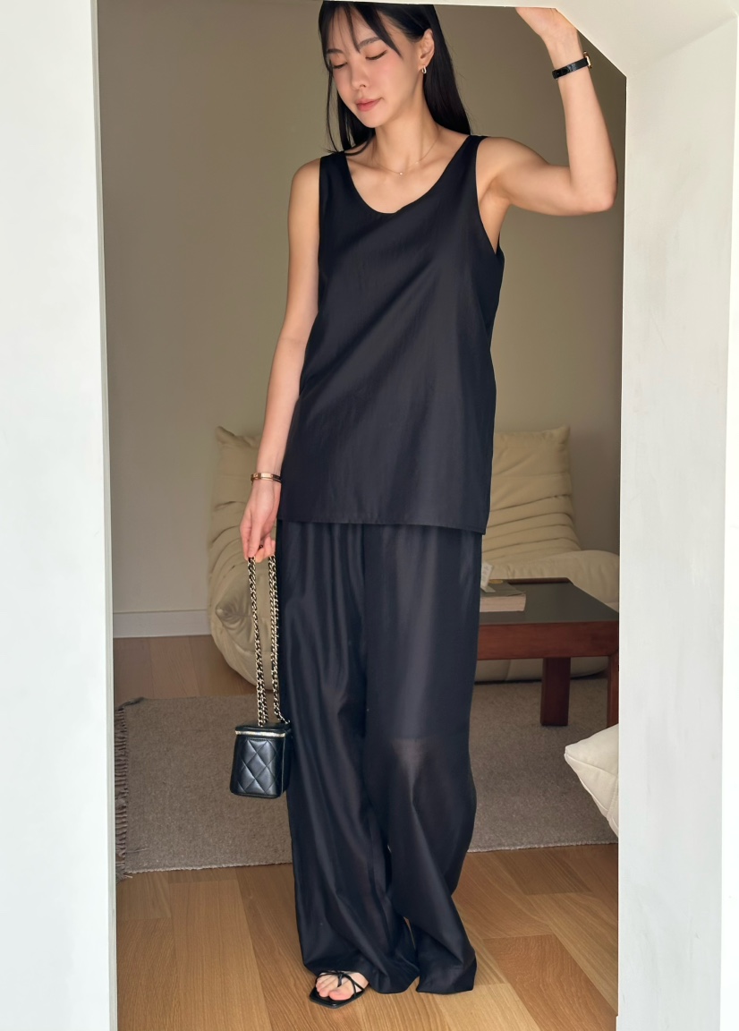 LE VASE東大門㊣直郵女裝新品25春夏人氣職業真品吊帶背心LE VASE吊帶/背心圖色2