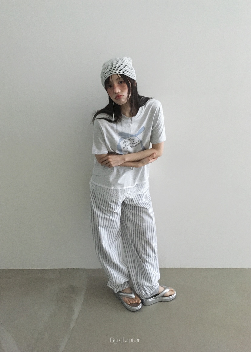 BY CHAPTER東大門㊣直郵女裝新款休閑熱賣推薦25春夏職業T恤ChapterT恤