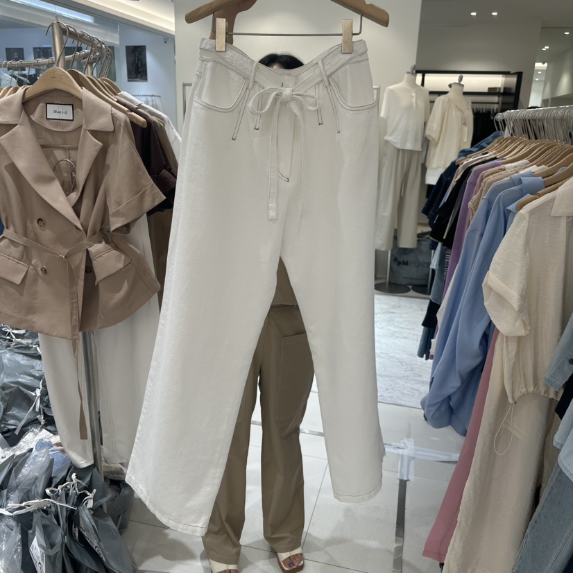 BLUEI-D韓國直郵㊣女裝新品推薦熱賣人氣休閑真品25春夏休閑褲Blue i-d休閑褲