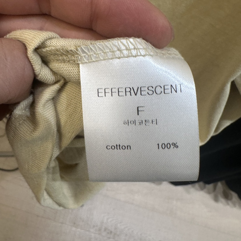 EFFERVESCENT東大門㊣直郵女士新品人氣休閑真品熱賣推薦T恤evc/effervescentT恤