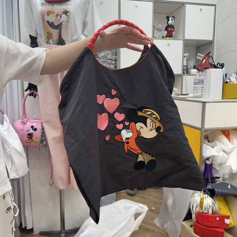 DE LINE東大門㊣直郵女士新品職業人氣休閑推薦時尚手提包絨DE LINE手提包
