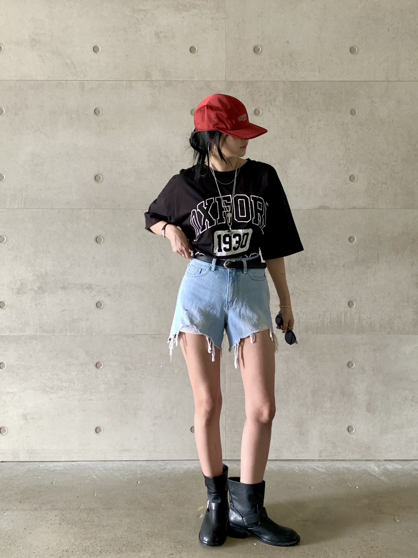 DAVICHI東大門㊣代購女裝新款時尚真品休閑職業短褲含隨機腰帶DAVICHI短褲