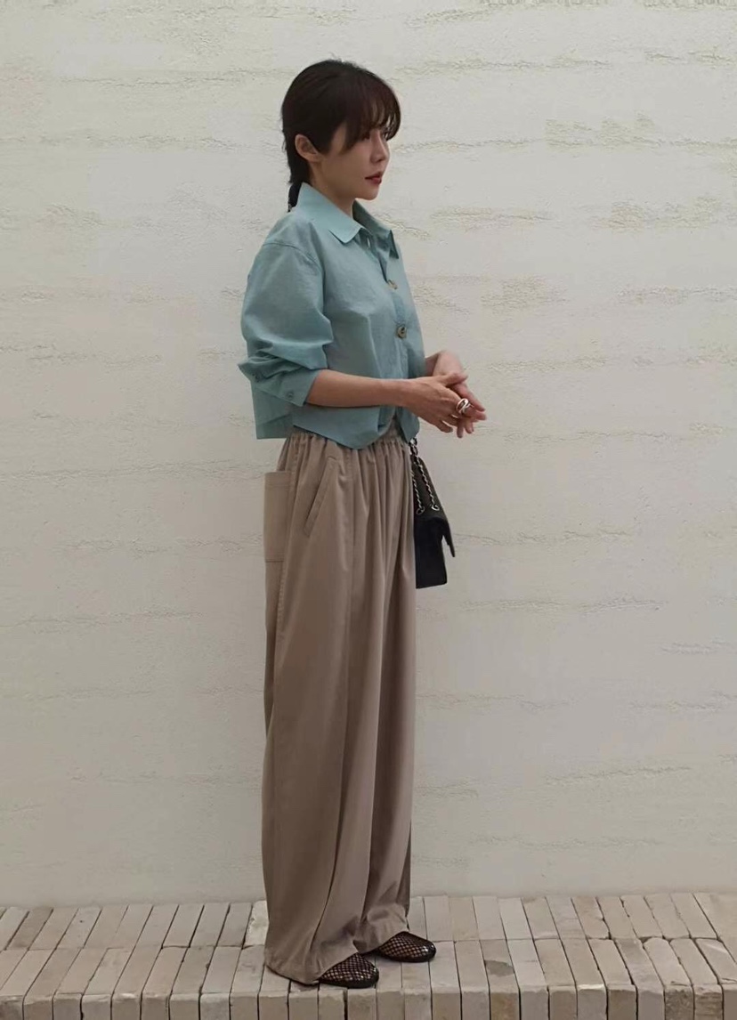 GENTLE B東大門㊣直郵女裝新款時尚人氣休閑25春夏熱賣休閑褲GENTLE B休閑褲