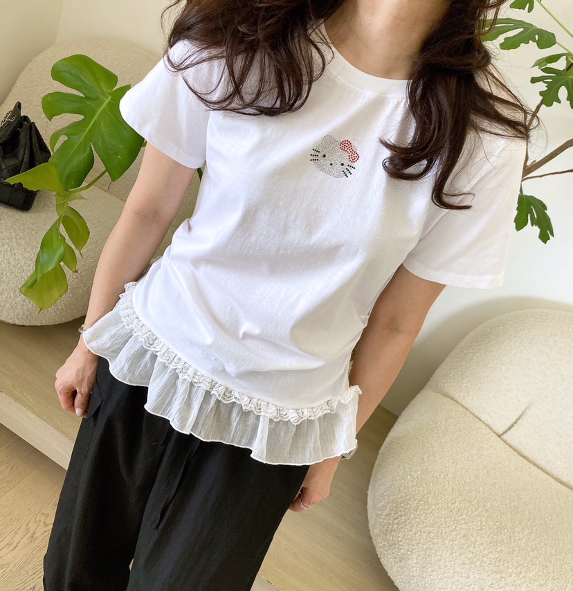 HANNA-A東大門㊣實拍女裝新品時尚25春夏真品人氣職業休閑T恤HANNAT恤