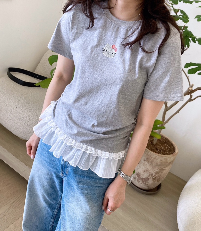 HANNA-A東大門㊣實拍女裝新品時尚25春夏真品人氣職業休閑T恤HANNAT恤