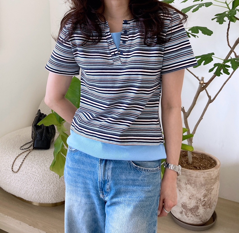 HANNA-A韓國代購㊣女裝新品人氣真品熱賣休閑職業25春夏T恤HANNAT恤