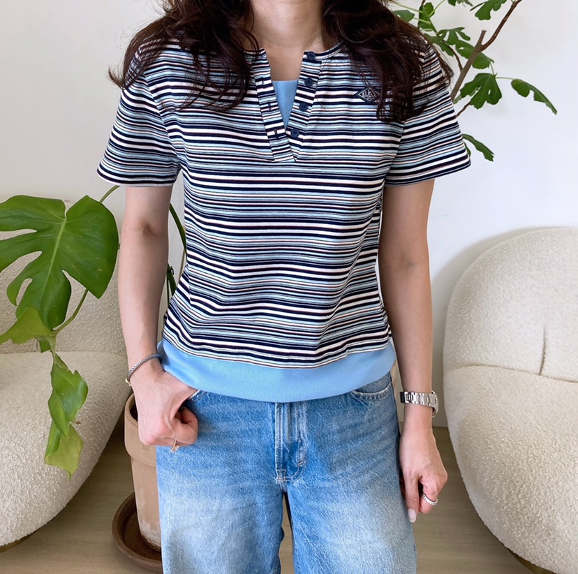 HANNA-A韓國代購㊣女裝新品人氣真品熱賣休閑職業25春夏T恤HANNAT恤