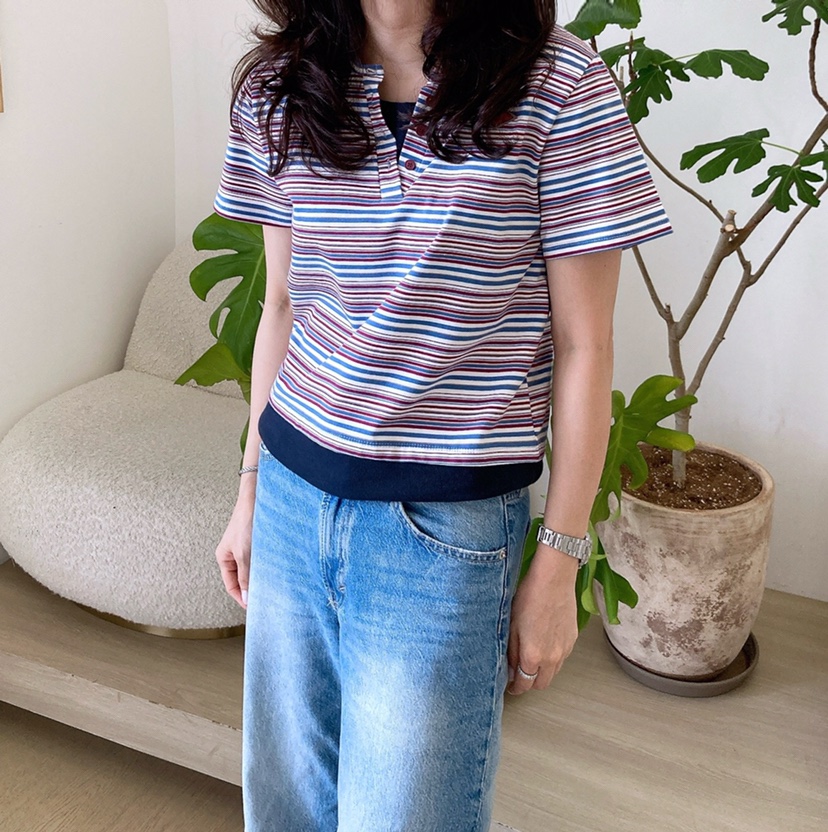 HANNA-A韓國代購㊣女裝新品人氣真品熱賣休閑職業25春夏T恤HANNAT恤