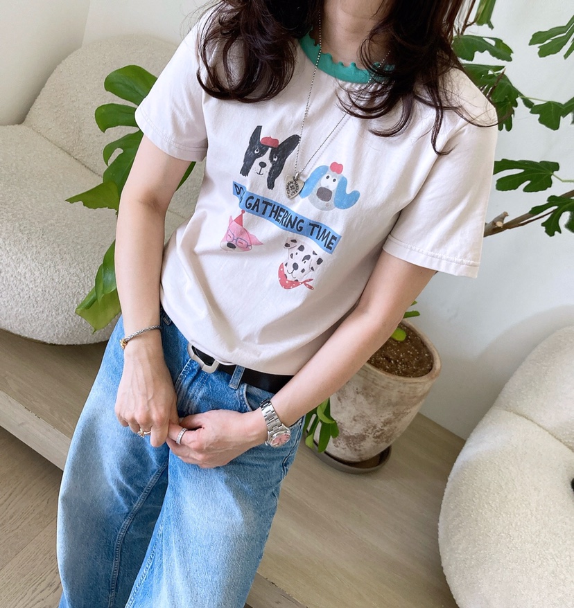 HANNA-A東大門㊣實拍女士新品休閑熱賣時尚人氣真品推薦T恤HANNAT恤