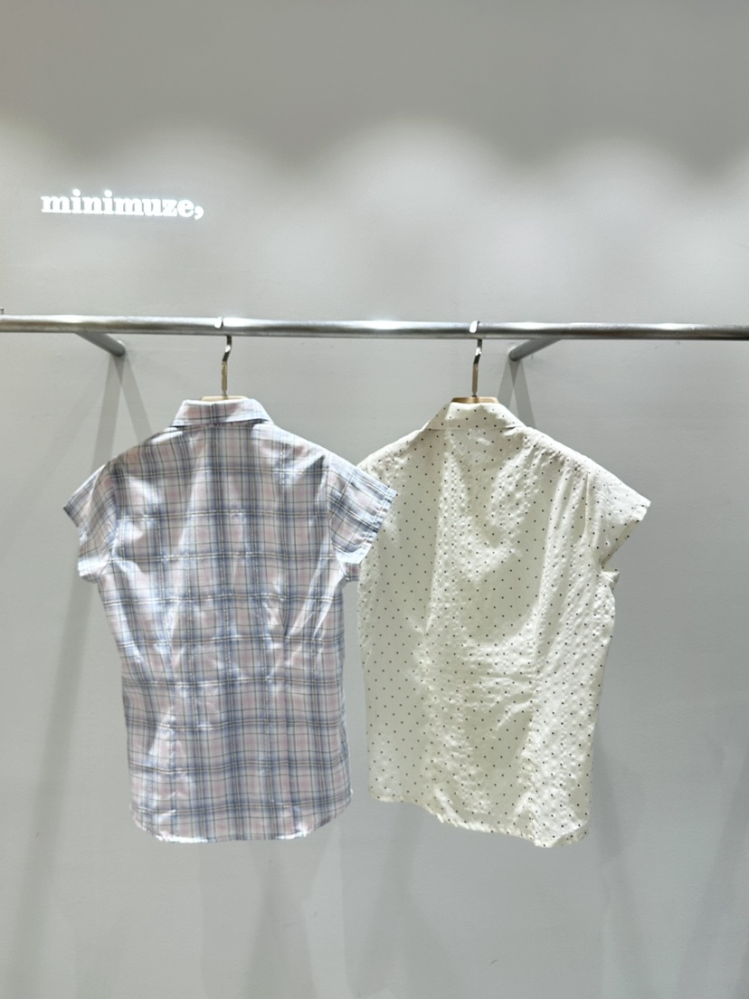 MINIMUZE韓國直郵㊣女士新品25春夏時尚職業推薦襯衫蕾絲衫MINIMUZE襯衫/蕾絲衫