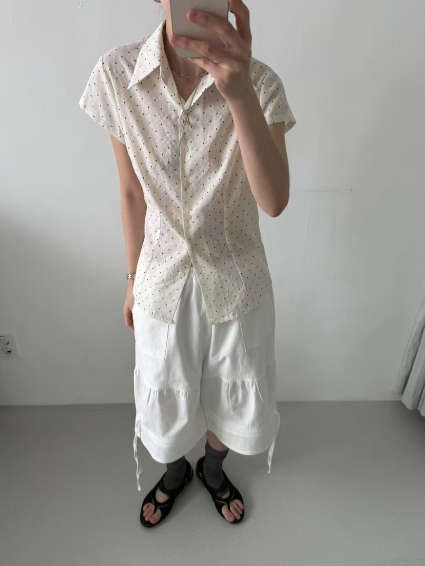 MINIMUZE韓國直郵㊣女士新品25春夏時尚職業推薦襯衫蕾絲衫MINIMUZE襯衫/蕾絲衫