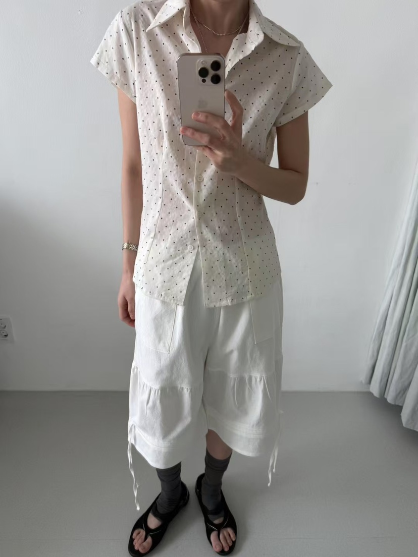 MINIMUZE韓國直郵㊣女士新品25春夏時尚職業推薦襯衫蕾絲衫MINIMUZE襯衫/蕾絲衫