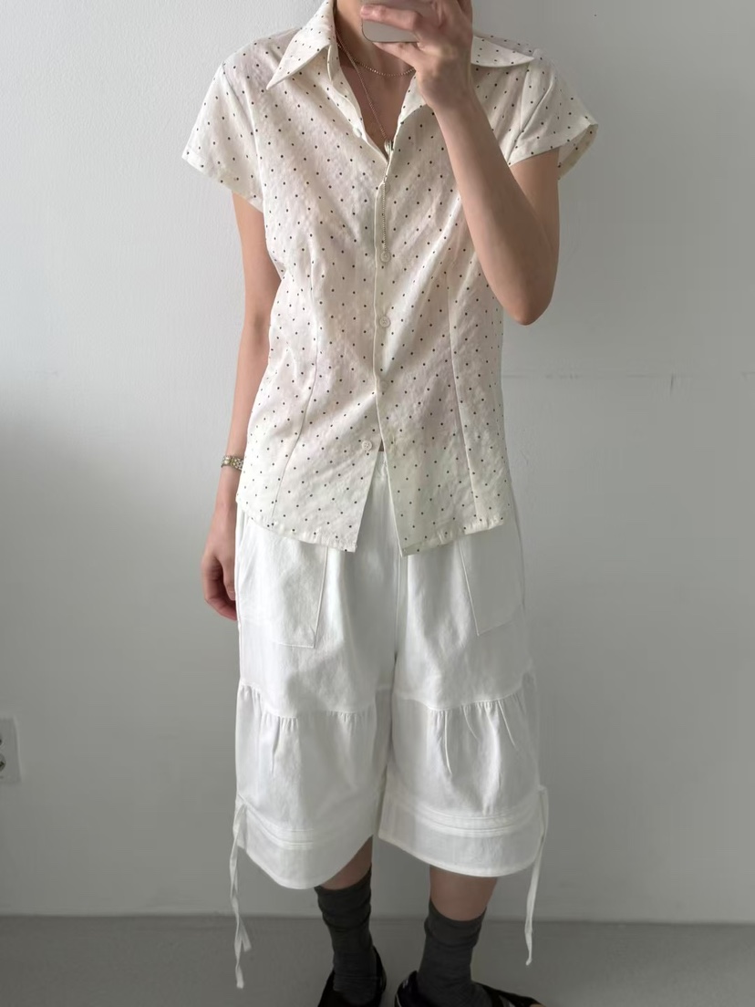 MINIMUZE韓國直郵㊣女士新品25春夏時尚職業推薦襯衫蕾絲衫MINIMUZE襯衫/蕾絲衫