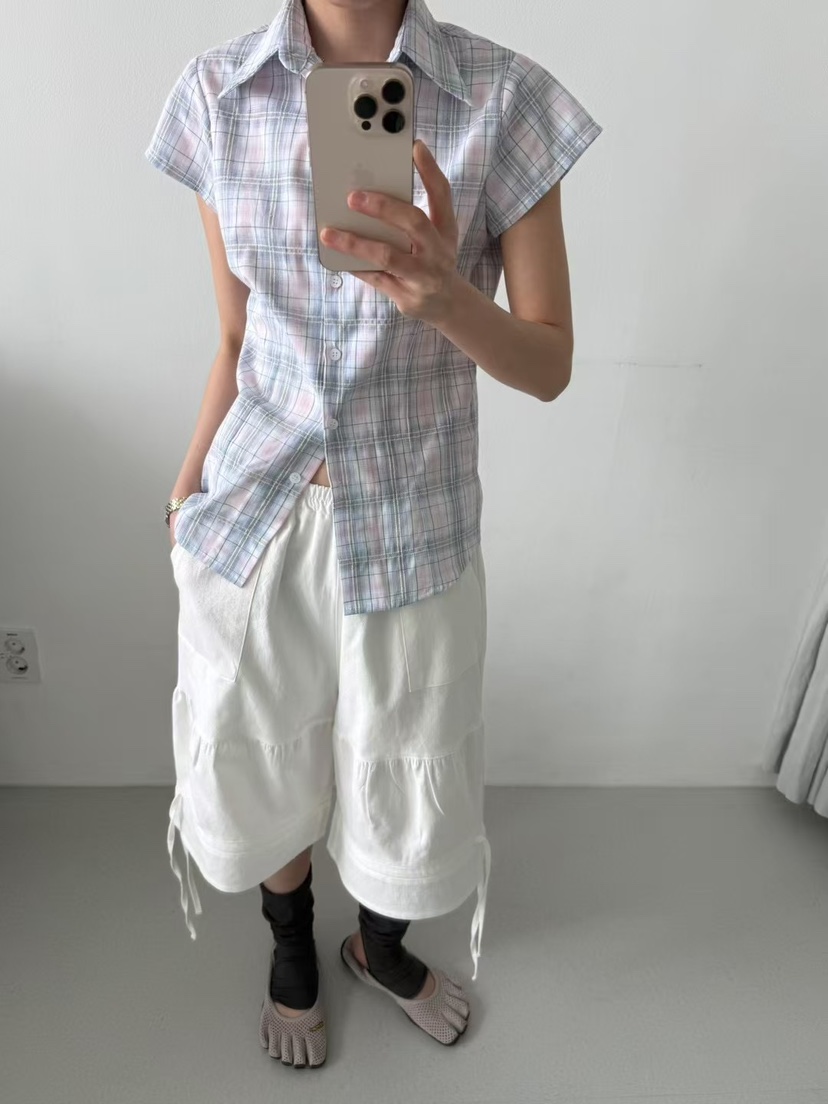 MINIMUZE韓國直郵㊣女士新品25春夏時尚職業推薦襯衫蕾絲衫MINIMUZE襯衫/蕾絲衫