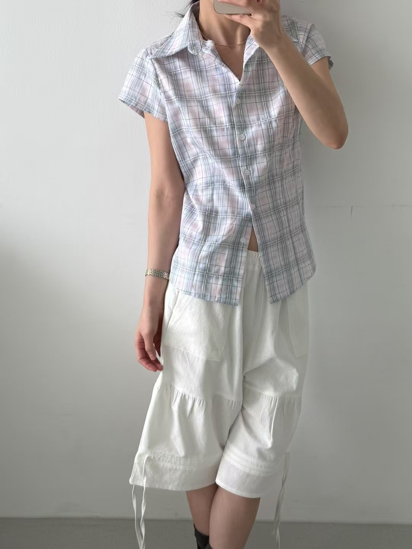 MINIMUZE韓國直郵㊣女士新品25春夏時尚職業推薦襯衫蕾絲衫MINIMUZE襯衫/蕾絲衫