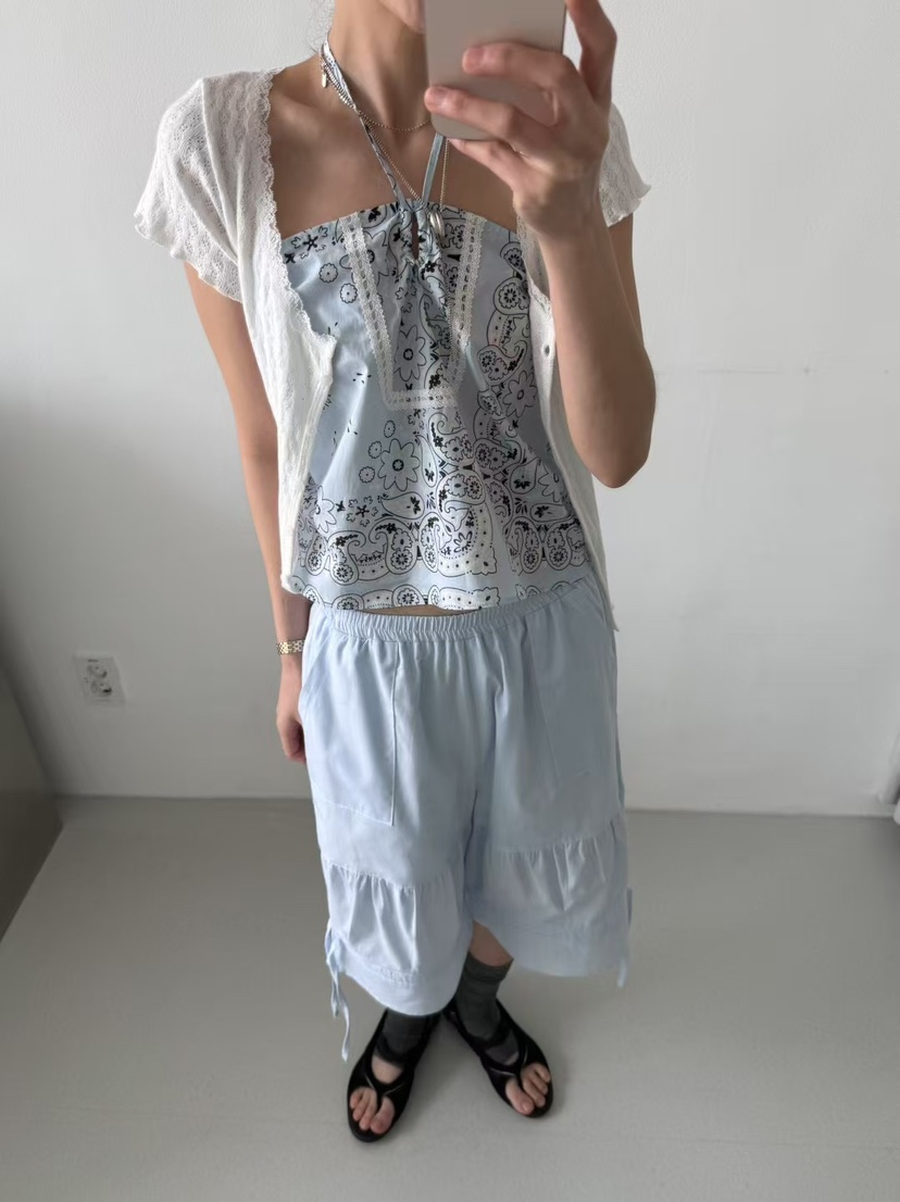 MINIMUZE韓國代購㊣女裝新款職業熱賣休閑推薦時尚短褲蝴蝶結MINIMUZE短褲