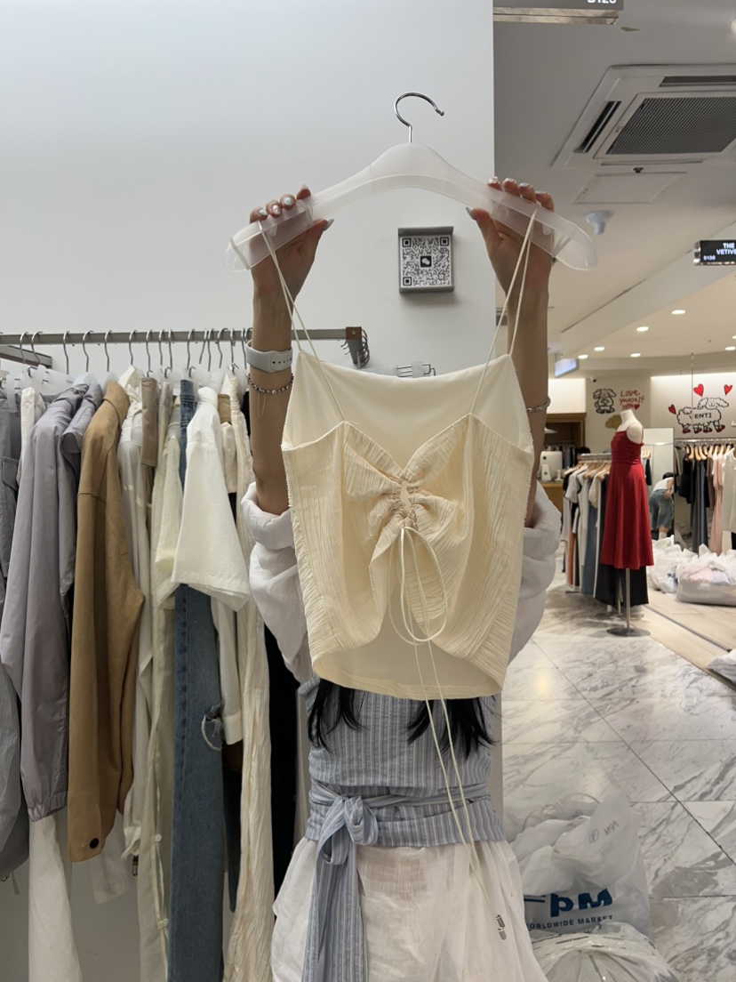 LONDON FLAT東大門㊣直郵女士新款時尚職業推薦25春夏吊帶背心LONDON FLAT吊帶/背心