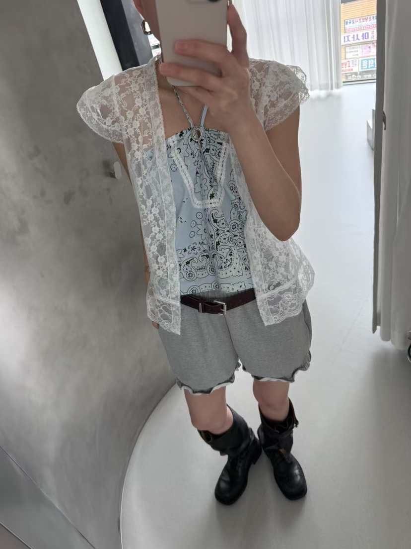 MINIMUZE東大門㊣直郵女士新款推薦時尚休閑襯衫蕾絲衫開衫MINIMUZE襯衫/蕾絲衫