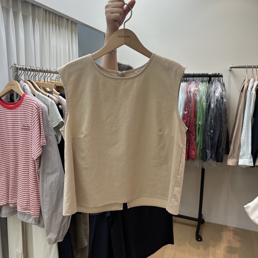 BLENDING-p東大門㊣實拍女士新款職業真品時尚推薦吊帶背心BLENDING吊帶/背心圖色2