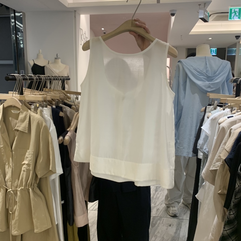 W AND J韓國代購㊣女裝新品時尚職業休閑真品熱賣吊帶背心W AND J吊帶/背心