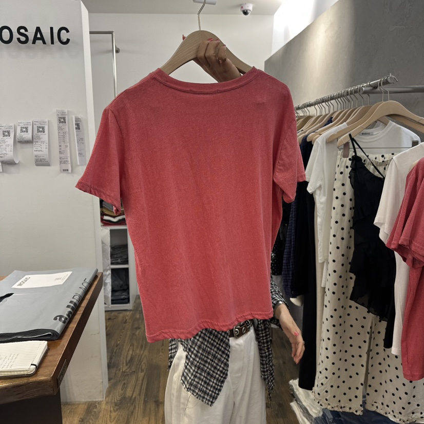 MOSAIC韓國直郵㊣女士新品25春夏休閑熱賣時尚推薦T恤大力水手MOSAICT恤