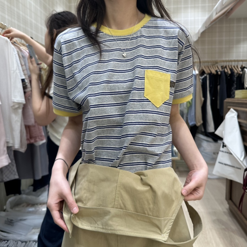 OURMOMENT東大門㊣直郵女士新款推薦25春夏職業人氣熱賣T恤OURMOMENTT恤