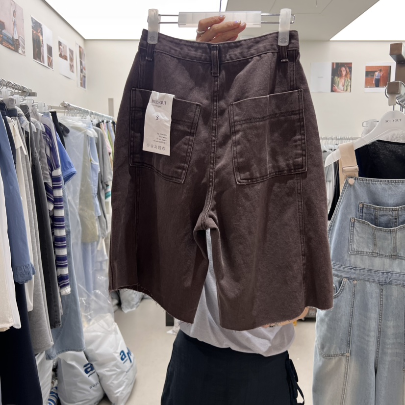 SOLD OUT韓國代購㊣女裝新款人氣真品25春夏推薦時尚休閑短褲SOLD OUT短褲