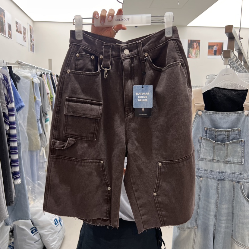 SOLD OUT韓國代購㊣女裝新款人氣真品25春夏推薦時尚休閑短褲SOLD OUT短褲