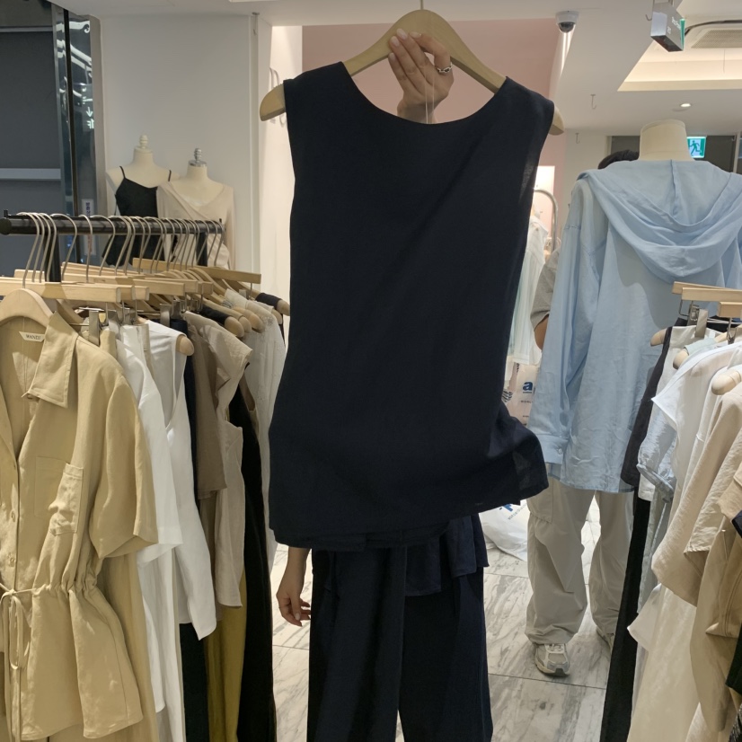W AND J東大門㊣實拍女裝新款時尚人氣25春夏推薦吊帶背心W AND J吊帶/背心