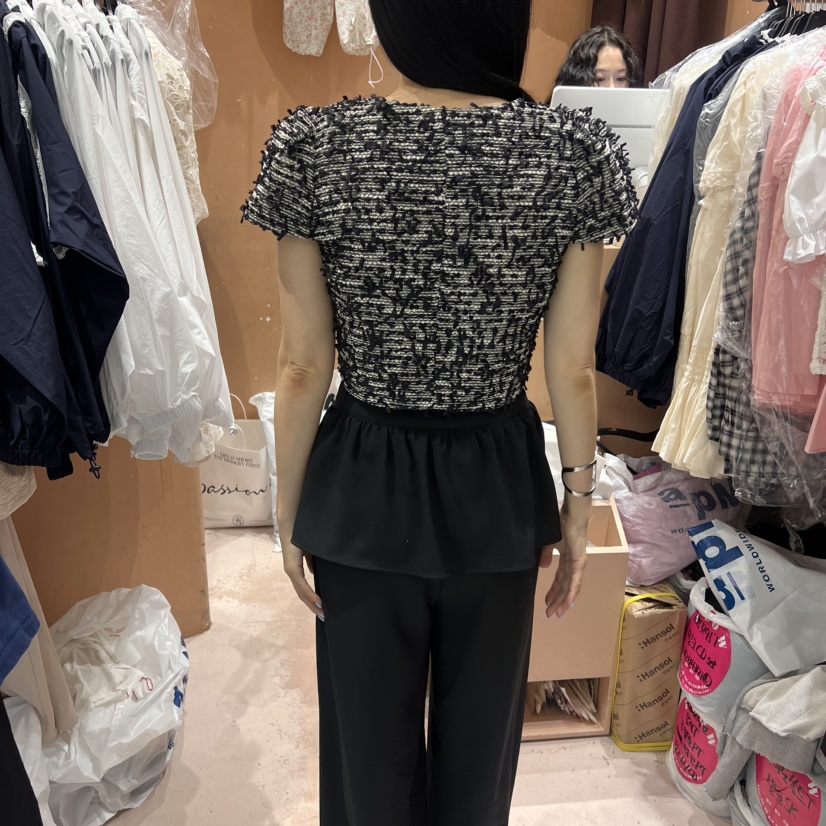 BY FLOW韓國直郵㊣女裝新品人氣熱賣真品職業推薦夾克花呢BY FLOW夾克