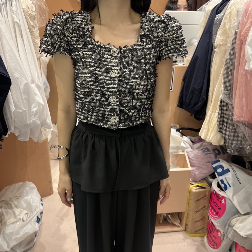 BY FLOW韓國直郵㊣女裝新品人氣熱賣真品職業推薦夾克花呢BY FLOW夾克圖色2