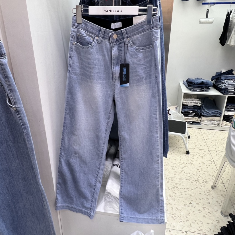 VANILLA J韓國代購㊣女士新品職業人氣25春夏推薦時尚牛仔褲VANILLA J牛仔褲