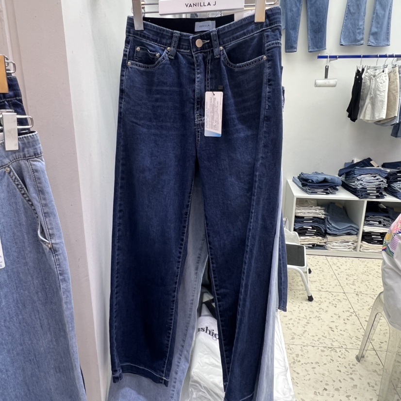 VANILLA J韓國代購㊣女士新品職業人氣25春夏推薦時尚牛仔褲VANILLA J牛仔褲圖色2