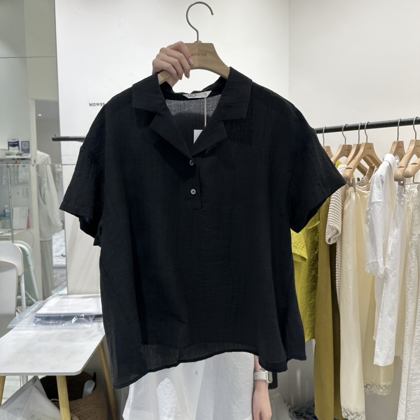MOWER東大門㊣直郵女士新品推薦真品職業時尚休閑襯衫蕾絲衫MOWER襯衫/蕾絲衫圖色2