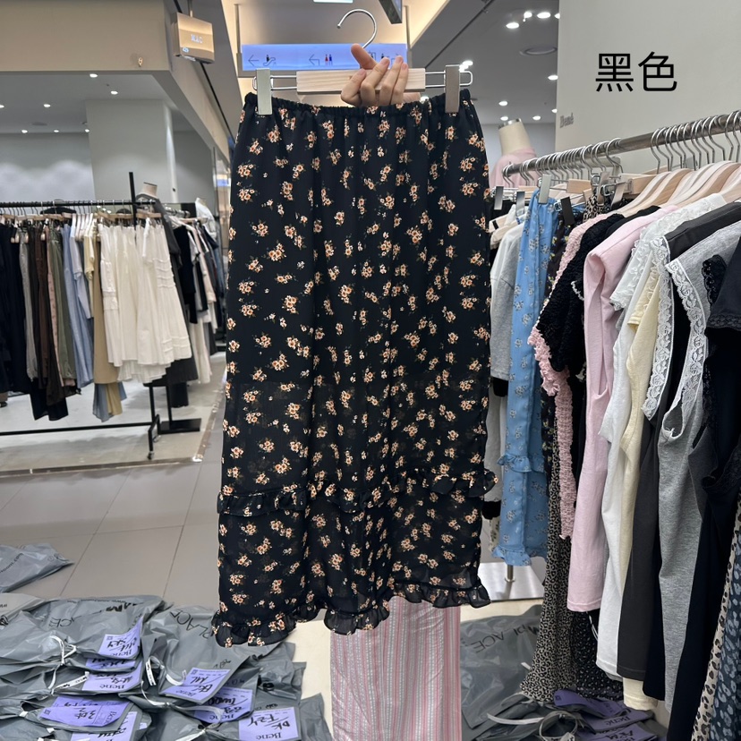 BENE韓國代購㊣女裝新款熱賣時尚人氣25春夏真品休閑職業長裙BENE長裙圖色3