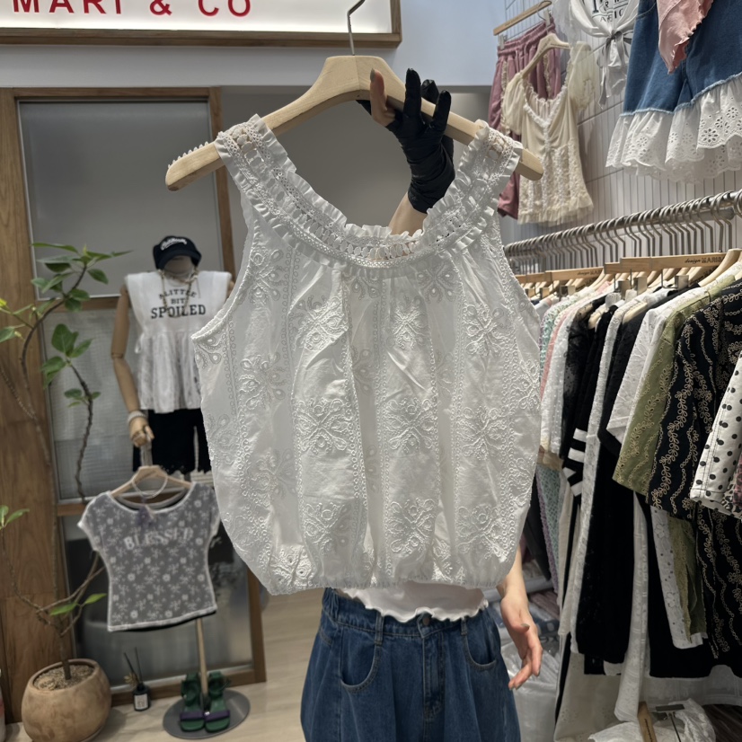MARI CO韓國直郵㊣女裝新品職業熱賣休閑時尚推薦吊帶背心MARI CO吊帶/背心